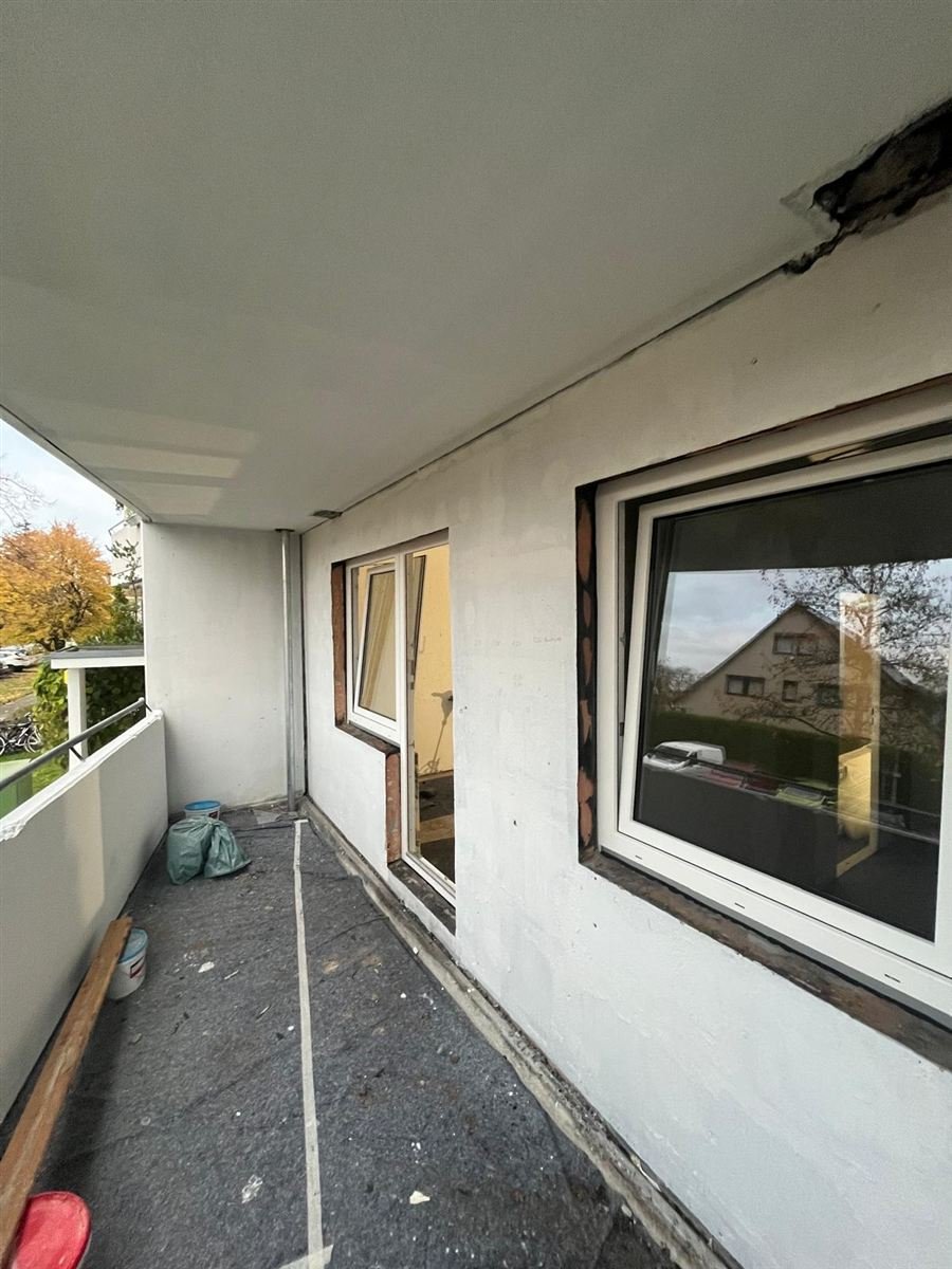 Balkon im Rohzustand vor der Sanierung